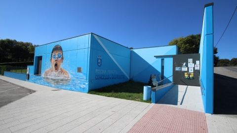 Graffiti mural instalaciones deportivas